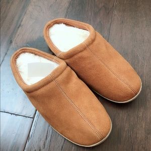 J. Crew Factory Tan Suede Slippers